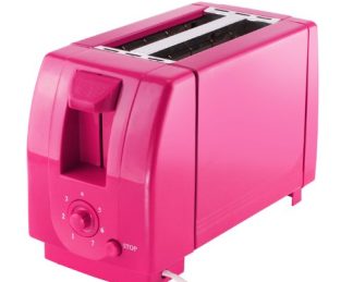 Finelife NV-023172 2 Slice Toaster, Fuchsia