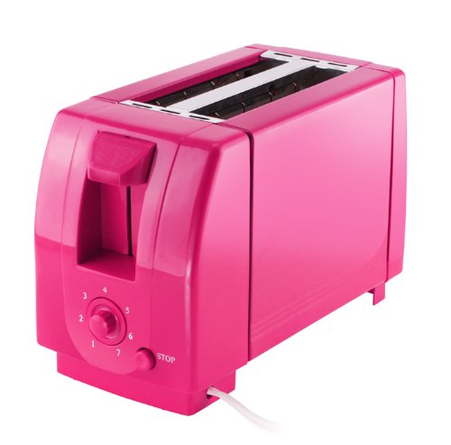 Finelife NV-023172 2 Slice Toaster, Fuchsia